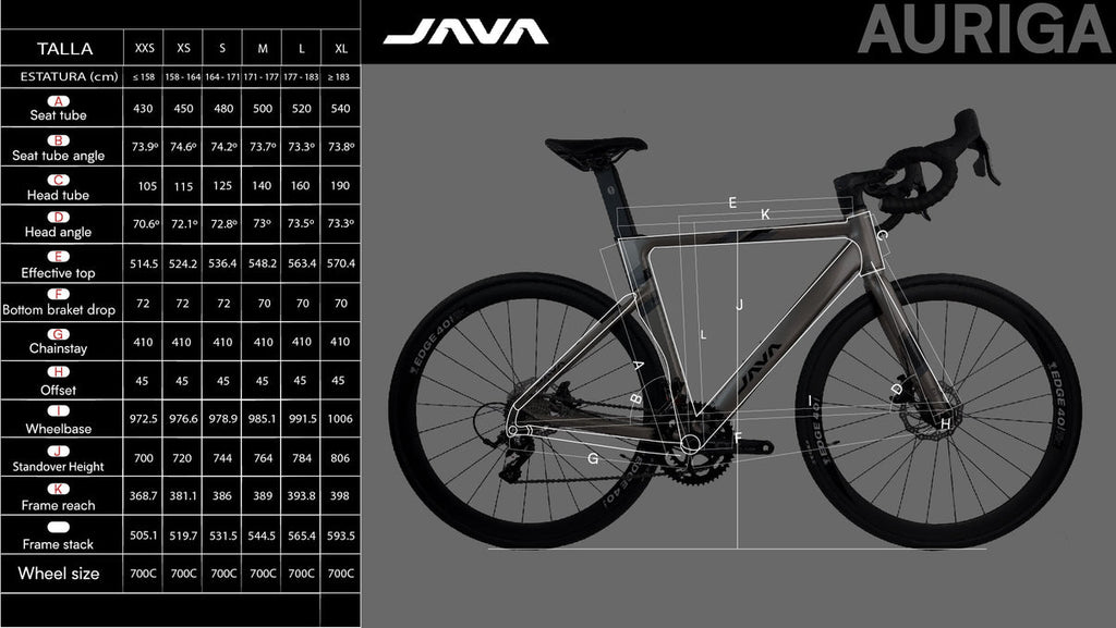 Bicicleta Java Auriga PRO 2x11