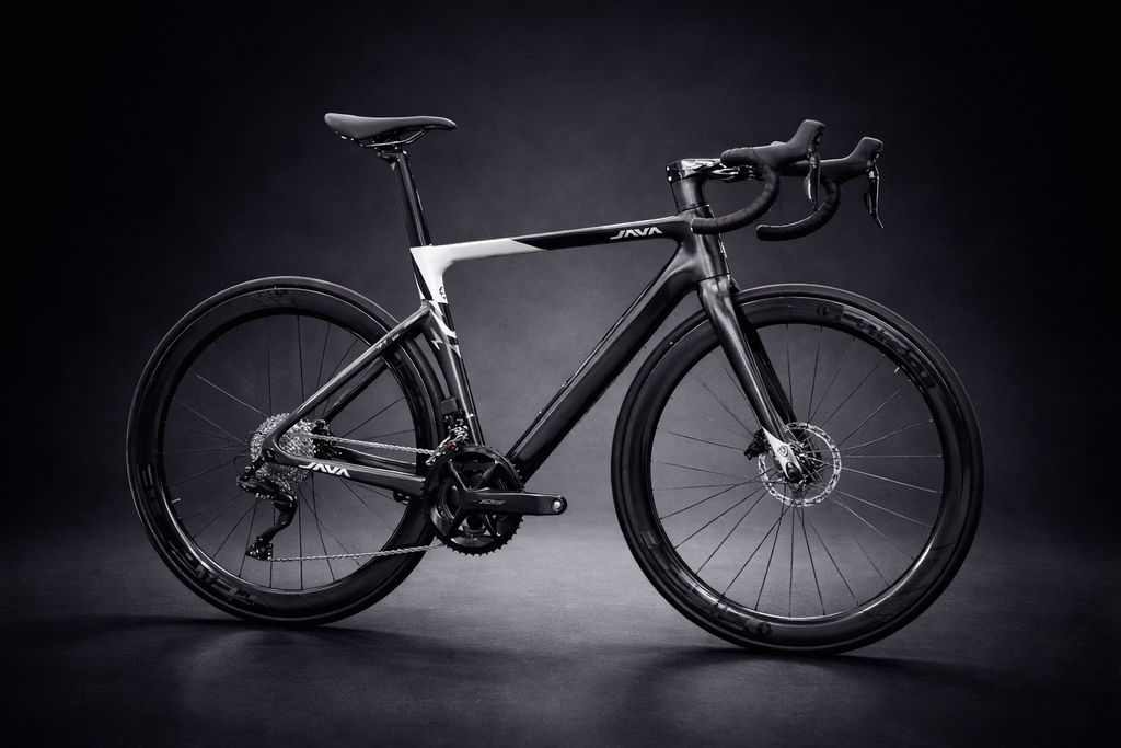 Java Vesuvio 105 Di2 Bicicleta de Ruta Carbono Electrónica 2x12