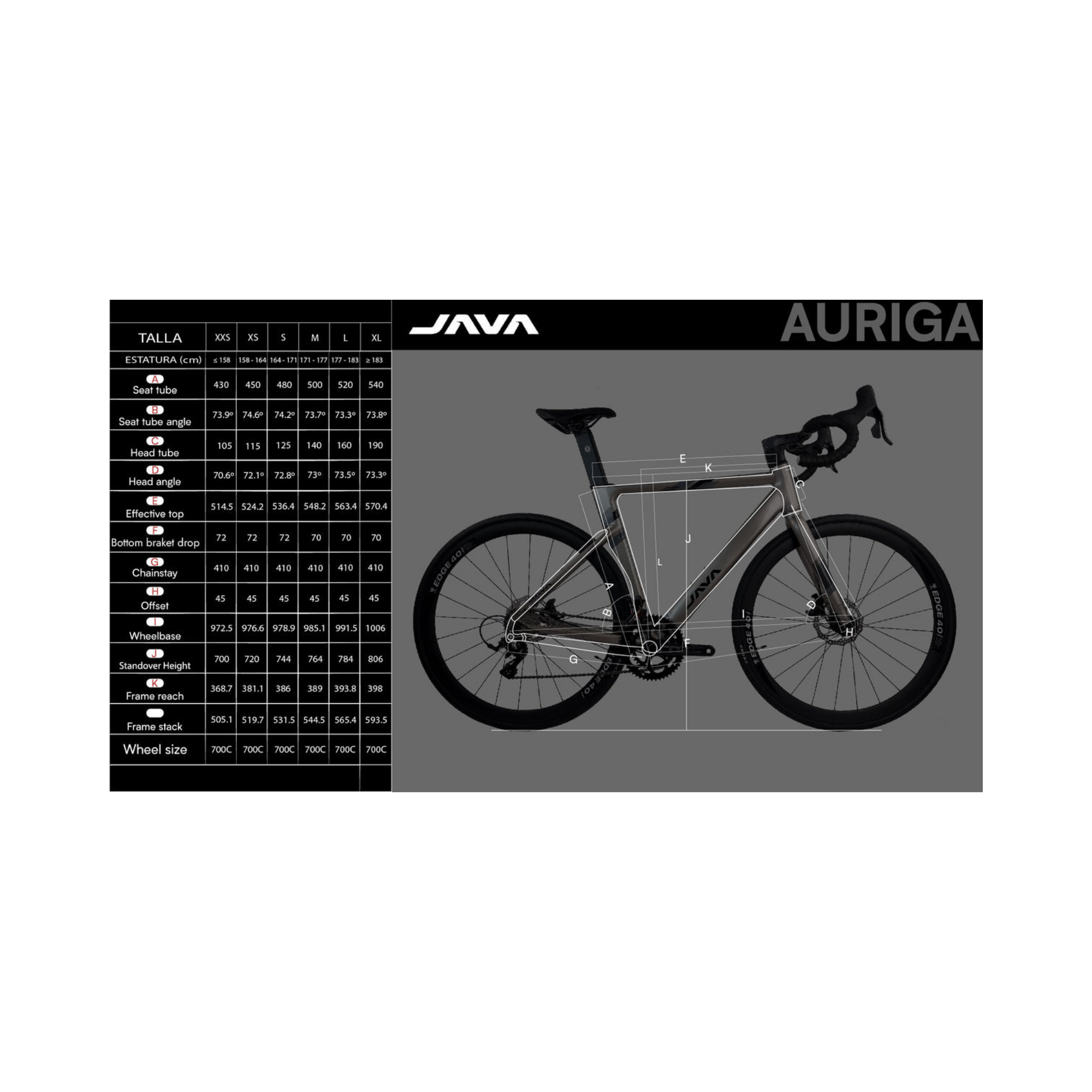 Bicicleta Java Auriga Pro