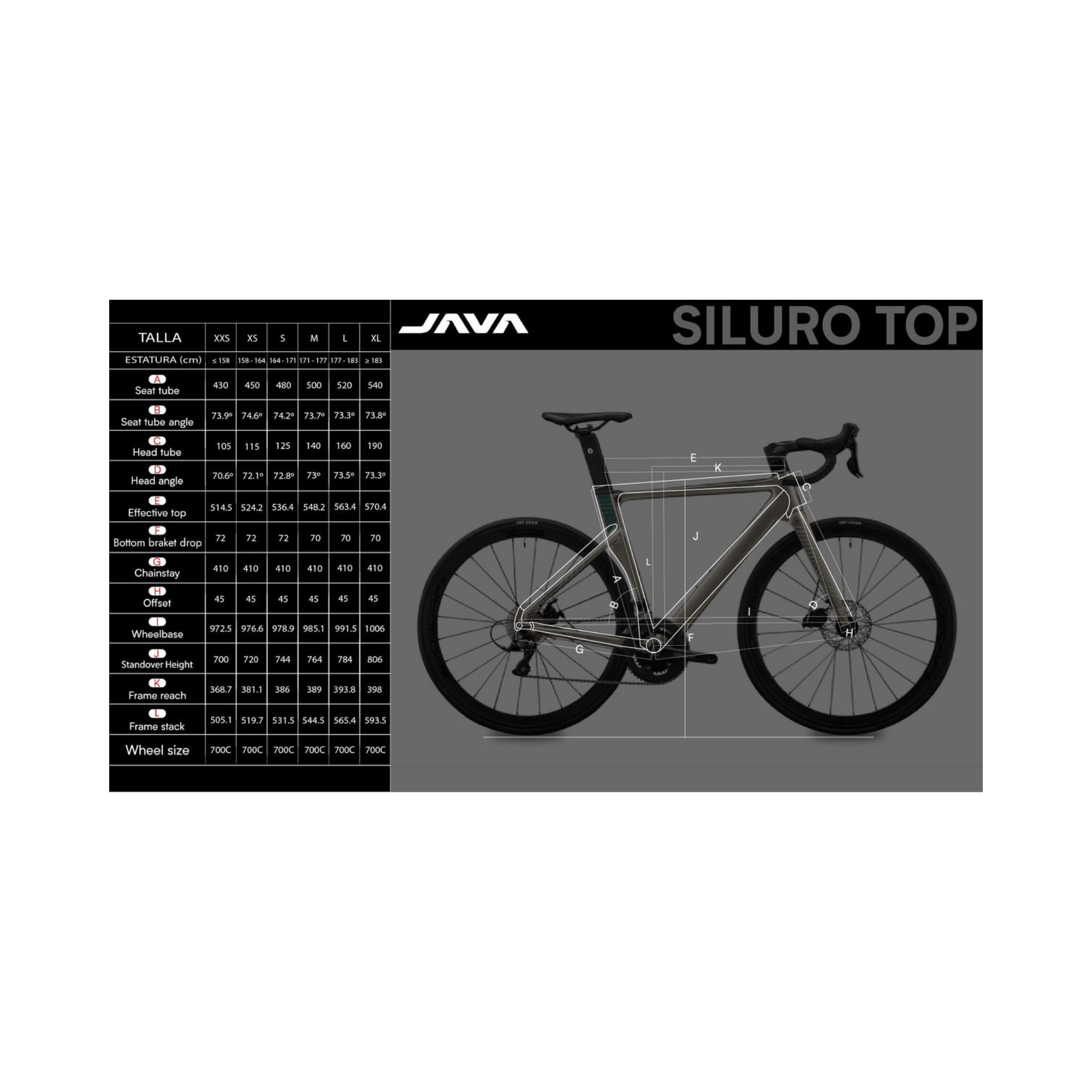 Bicicleta Java Siluro 6 Shimano 105 Ruta 2x12 2026